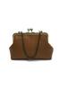 New Women's Bag Clip Mouth Shell Bag Autumn and Winter European Retro Hand-held Shoulder Bag PU Chain Bag