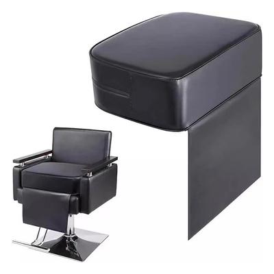 Scaun de Barber Scaun Înălțător Copil Pernă Confortabilă Echipament Salon de Frumusețe Portabil Piele Pu Neagră Burete Instrument de Coafat