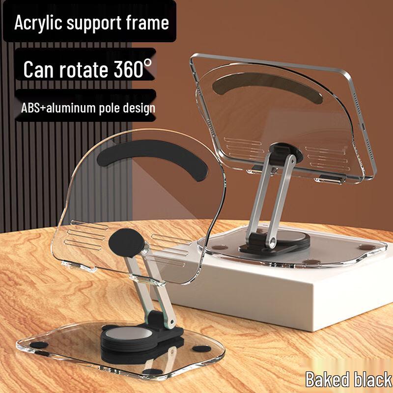 Ollymurs Clear Acrylic Folding Universal Desk Stand