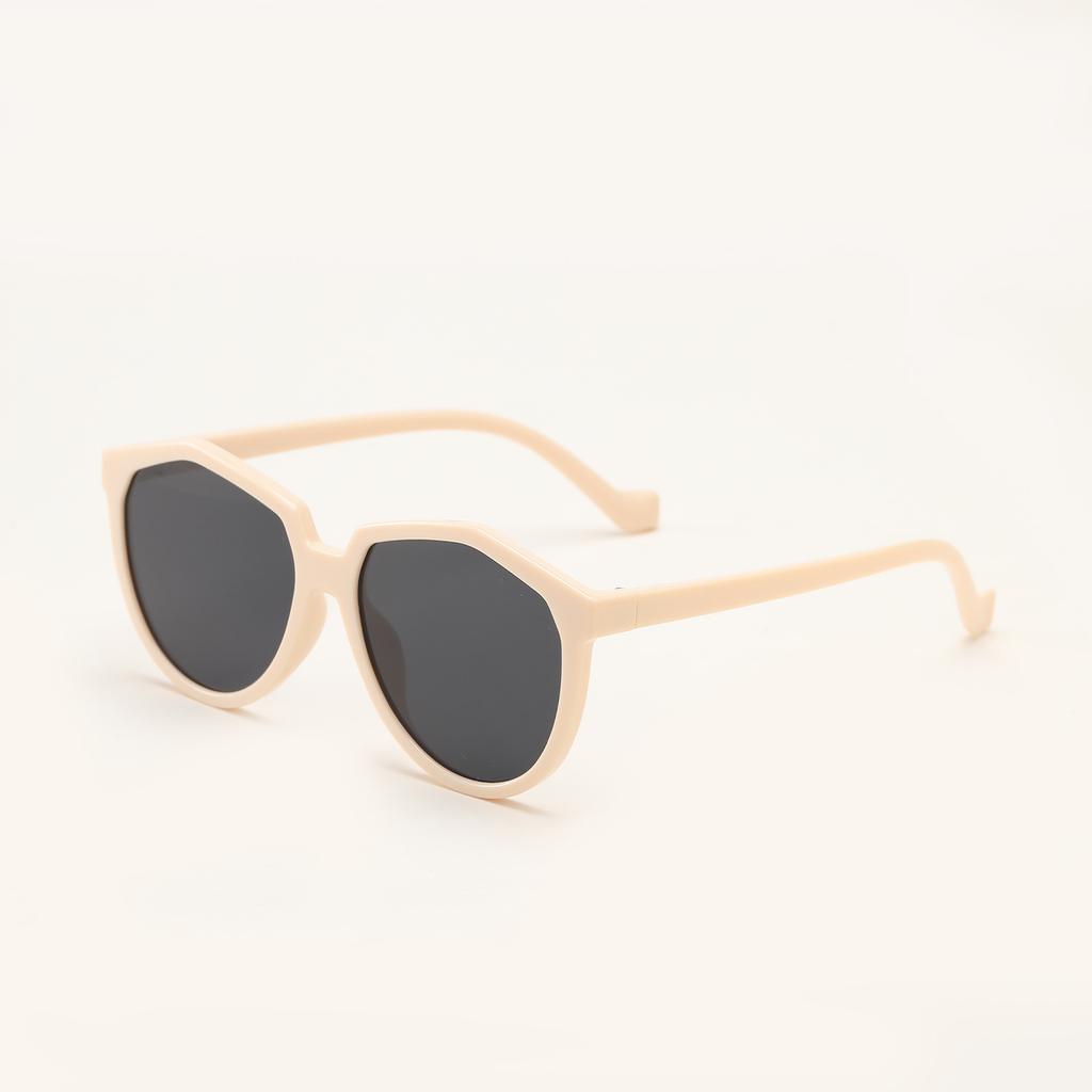 Glasses 95107 Large Frame Black Oval Thin Face Sunglasses Women, Sunglasses Men