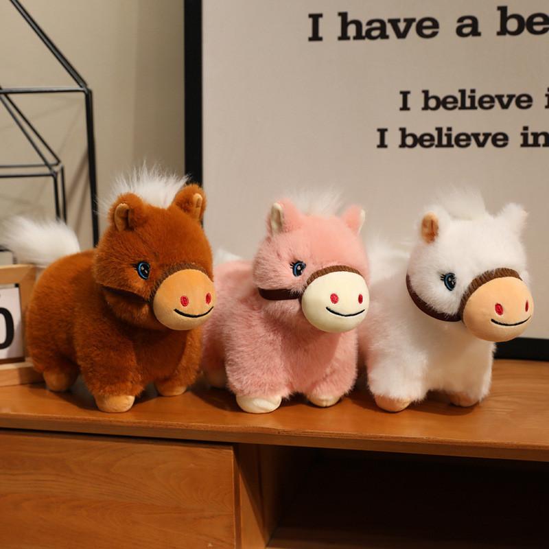 Cute Pony Plush Toy With Soft Short Plush For Kids And Gift Giving