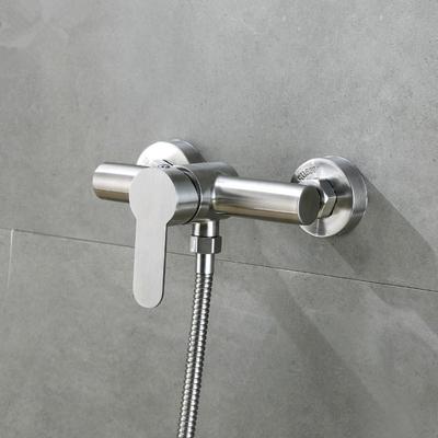 Mitigeur Chaud et Froid pour Douche de Salle de Bain Robinet d'Eau Acier Inoxydable Robinet de Douche Noyau de Valve en Céramique Robinet de Baignoire