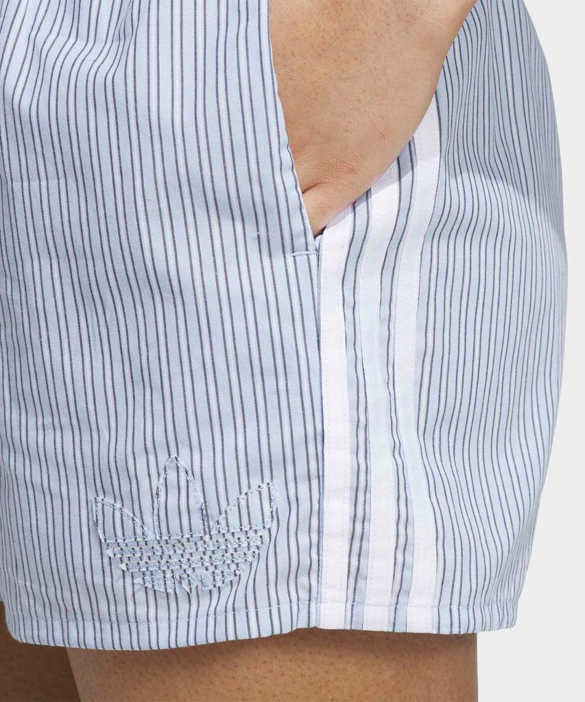 adidas Striped Boxy Shorts - Clear Sky / Kt8005