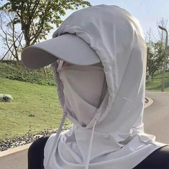 Sunscreen Face Guard Arm Sleeves Set Cooling Elasticity UV Protection Summer Outdoor Activities Face Guard Arm Cover Set