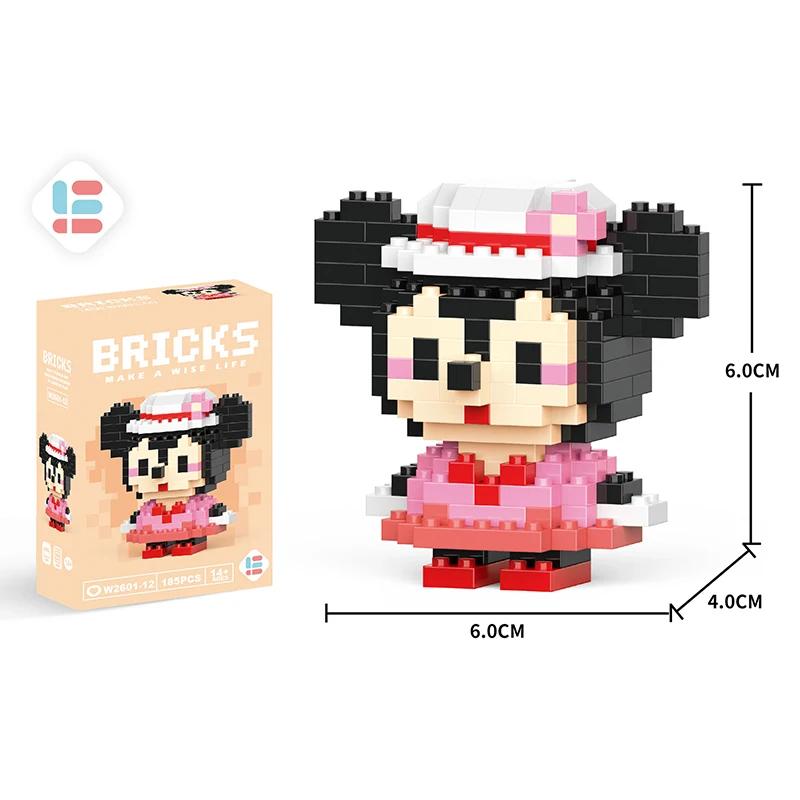 Stitch Building Blocks Anime Kawaii Cartoon mini Action Children's Figures Blocks Bricks Assemble DIY Toys Gift for Kids