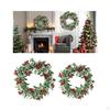 Artificial Christmas Wreath for Front Door Outdoor Holiday Garland Fireplace Home Living Room
