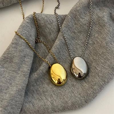 Edelstahl Wassertropfen Geometrisch Langstil Luxus Nische Pullover Kette Halskette