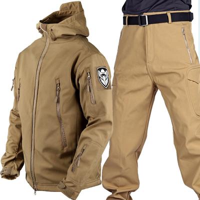 Outdoor Fishing Hiking Camping Tracksuits Coats Thermal Pants Men's Winter Autumn Fleece Jackets Waterproof Suits