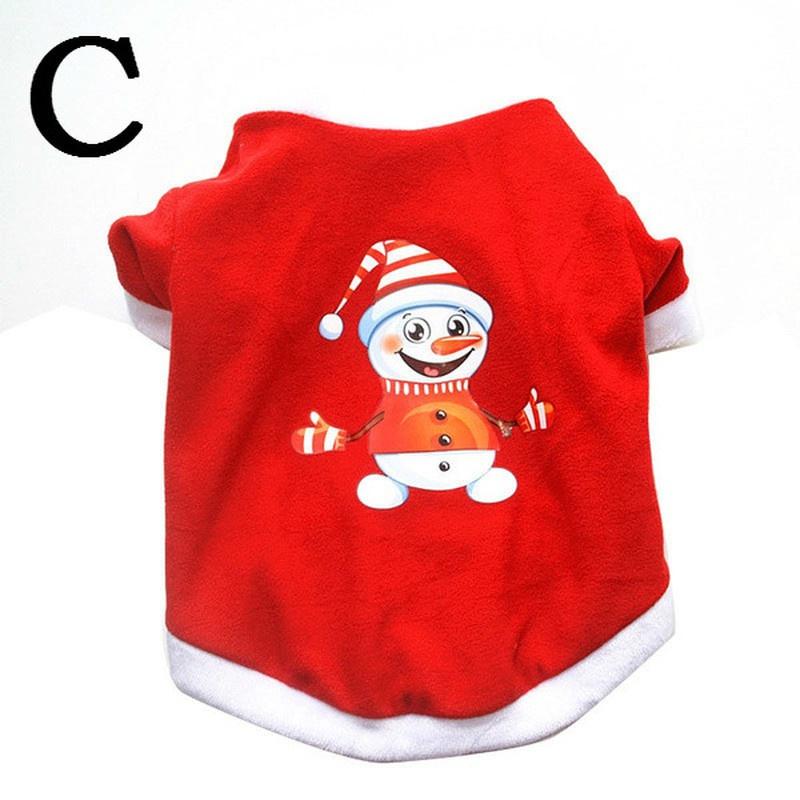 Christmas Pet Sweatshirt Costume Puppy Dog Winter Cute Durable Clothing Pet Xmas Decoration
