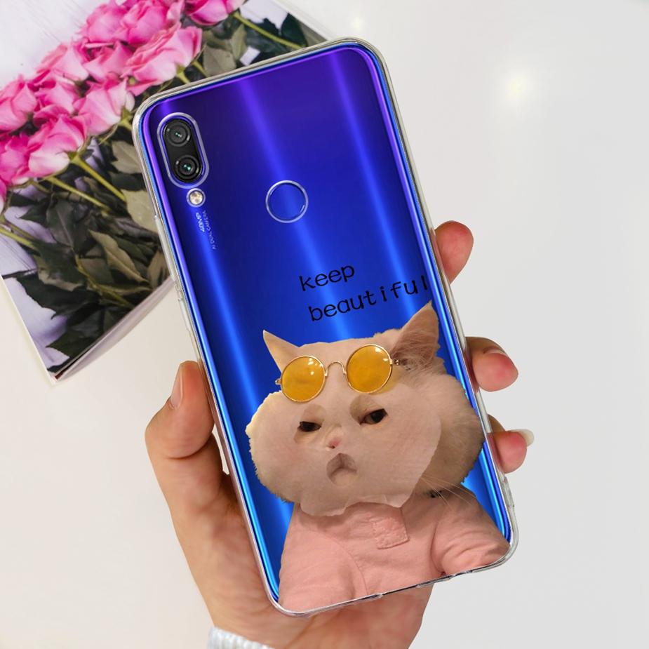 For Xiaomi Redmi Note 7 Pro Case Redmi7 Cute Panda Painted Cover Clear Silicone Soft TPU Phone Case For Redmi 7 Note7 Pro Bumper