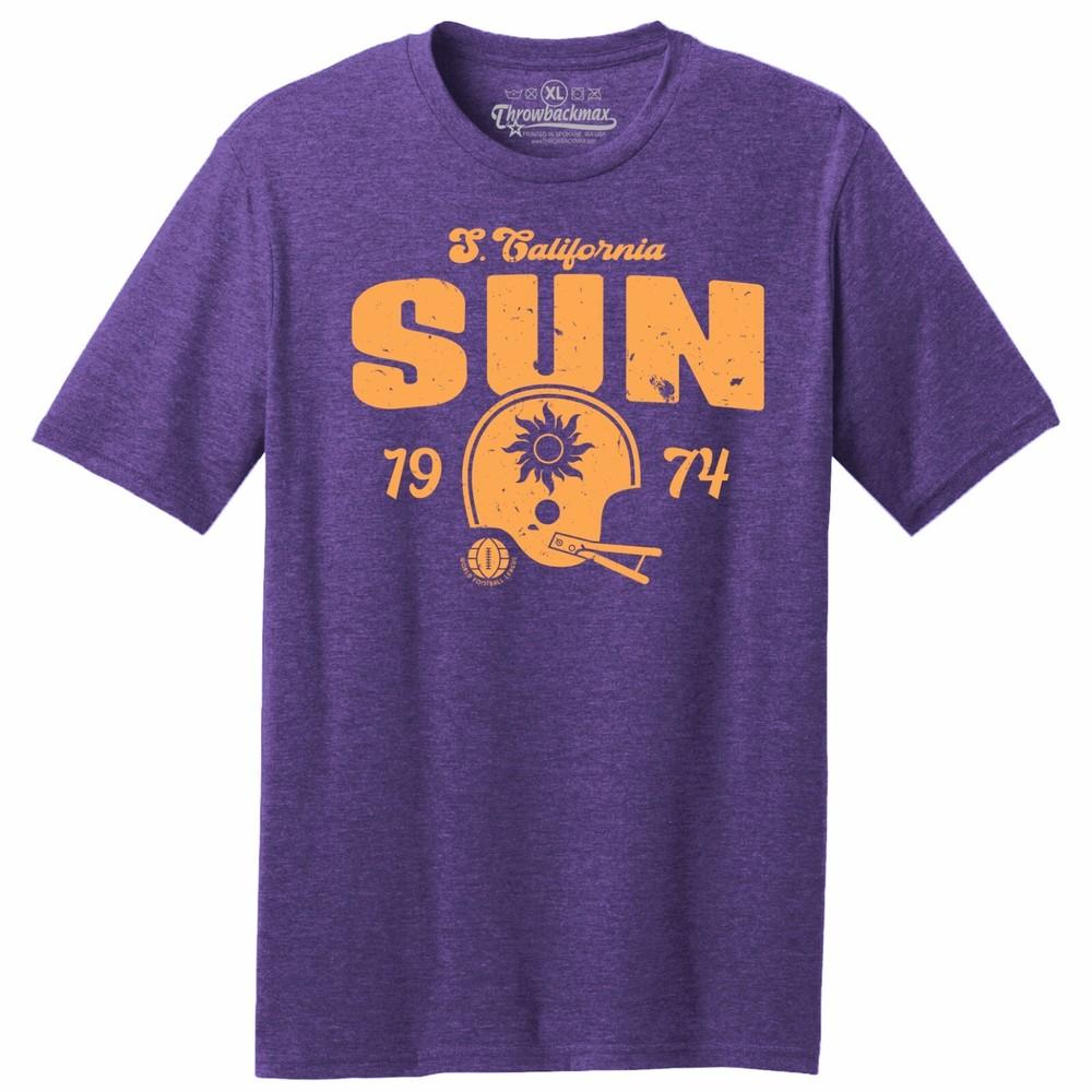 Southern California Sun 1974 WFL Football TRI-BLEND Tee ShirtRams Chargers Unisex T-Shirt S