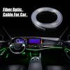 ACROPIX Fiber Optic Cable Skirt Side Glow Car Light Decoration Universal 3mm 2M Clear 1pcs
