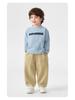 Right European Boys' Pure Cotton Work Pants - 2026 Spring & Autumn Style, Medium & Large Casual Trendy Children's Wear