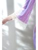 Youthful Purple Cheongsam: New 2025 Autumn/Winter Long Sleeve Chinese Style Dress
