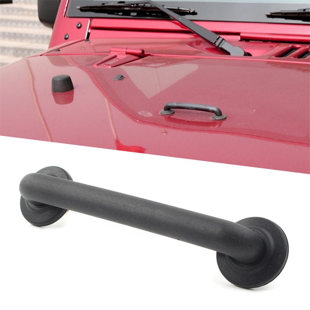 New Hood Hold Down Bracket Black For Jeep Wrangler TJ 97-06 JK 2007-18 #55176422