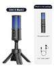 [AI Clear Voice] COMICA USB Condenser Microphone PC Microphone Portable Plug & Play AI Noise Cancellation RGB Light 48kHz/24bit Type-C Compatible Fold