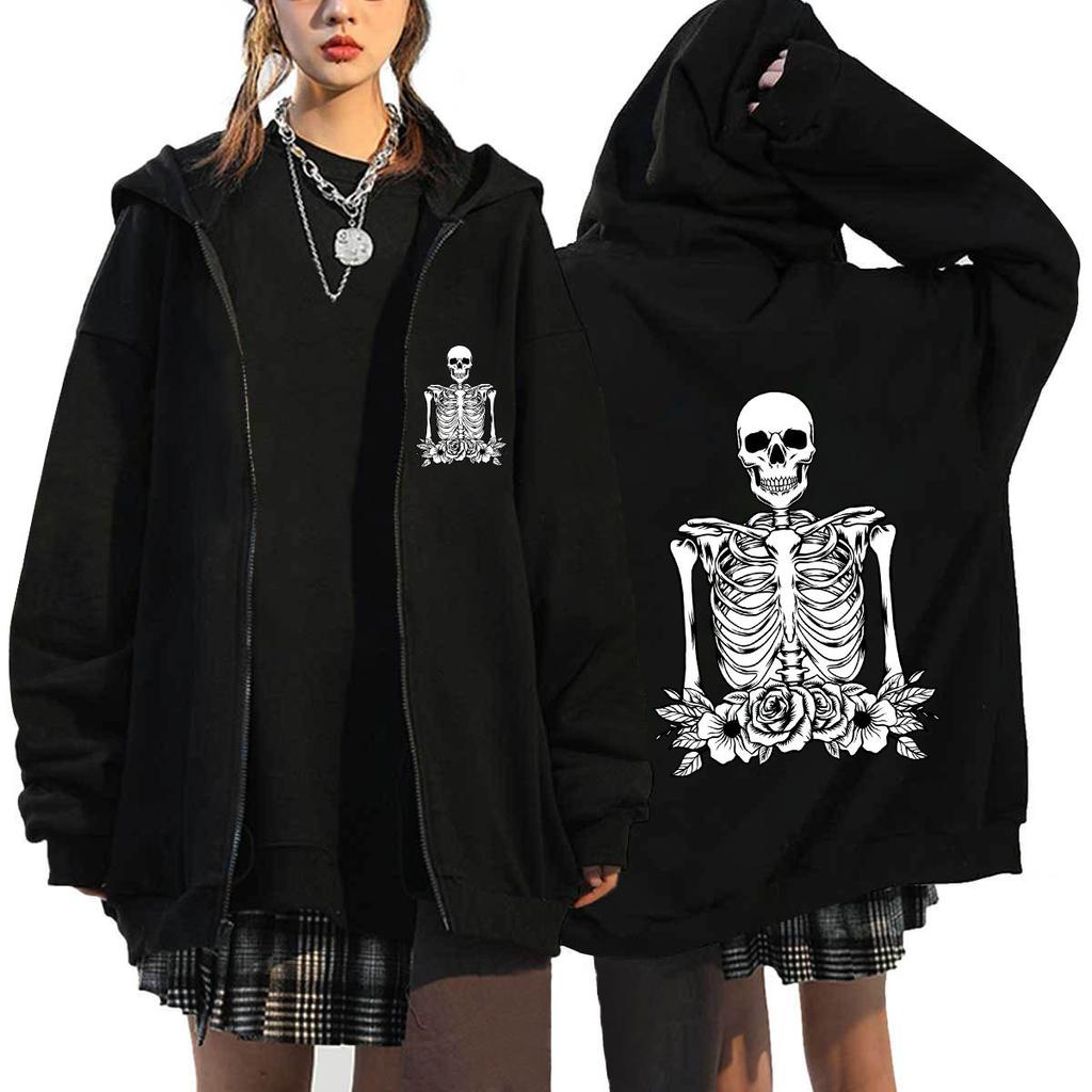 Women Hooded Sweater Art Letter Printing Zipper Hoodies Woman Y2K Hoodie Casual Soft Hoody Fleece Comfortable Streetwear