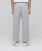 Musinsa Standard Lightweight Wide Hidden Banding Crop Slacks [Light Gray]