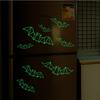 12PCS Halloween 3d Three-dimensional Glow-in-the-dark Bat Wall Stickers Holiday Party Scene Arrangement Decoration Stickers