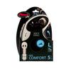 Flexi New Comfort Tape L (Under 50kg), 5m, Black [Dog Lead]