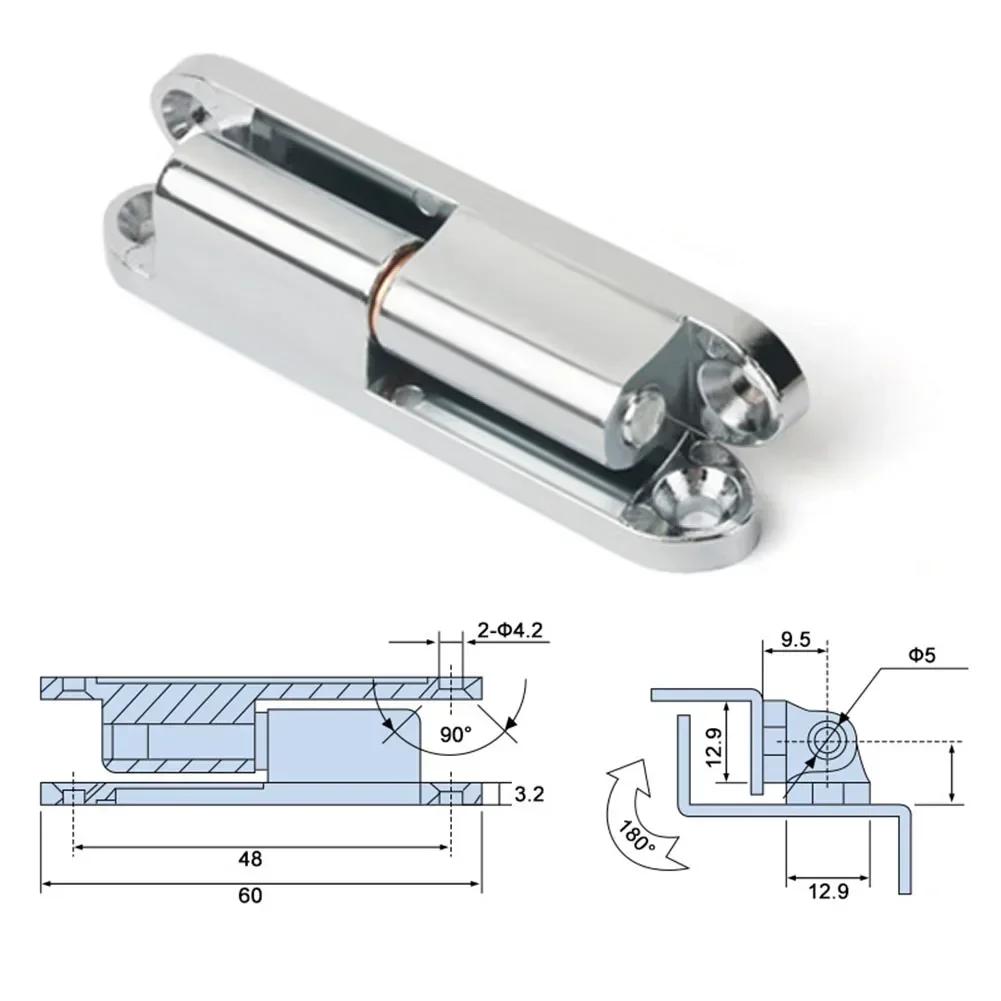 Abnehmbares Scharnier, Scharniere für Schaltkästen, Zinklegierung, Industrielles Schranktürscharnier, 180 °, abnehmbarer Türverbinder, Möbelbeschläge