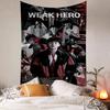 TV W-Weak H-Hero Class Printed Large Wall Tapestry Art Science Fiction Room Home Decor Decor Blanket