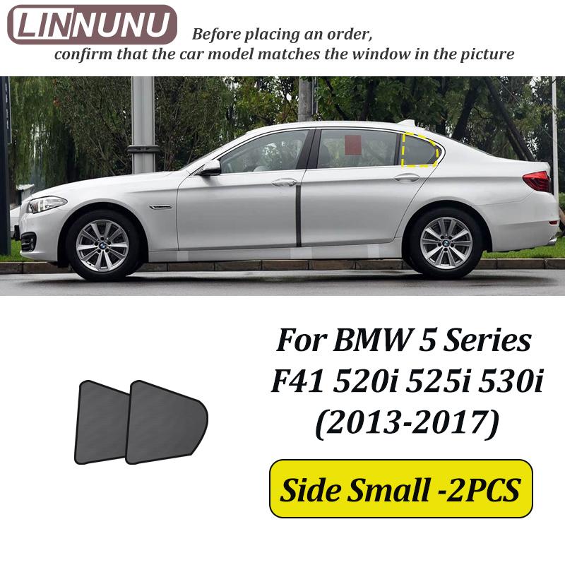 

LINNUNU For BMW 5 Series F41 2013-2017 520li 523li 528Li 530li Magenetic Car Sunshade Windshield Curtain Side Window Sun Shade Side Small-2PCS