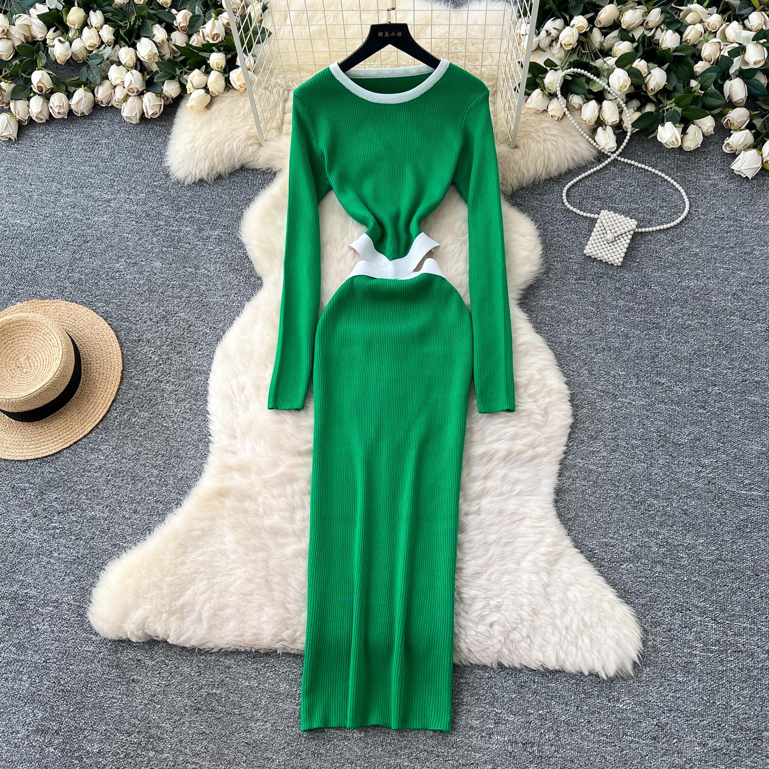 

Сексуальний Шикарний В язаний Ажурний Вінтажний Корейський Модний Вечірній Одяг Жіночий Одяг Сукні для Церемоній One Size зелений