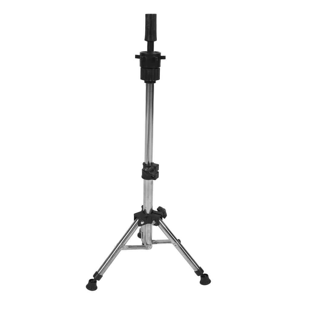 Adjustable Wig Stand Tripod Aluminum Alloy Multipurpose Portable Metal Mannequin Head Stand for