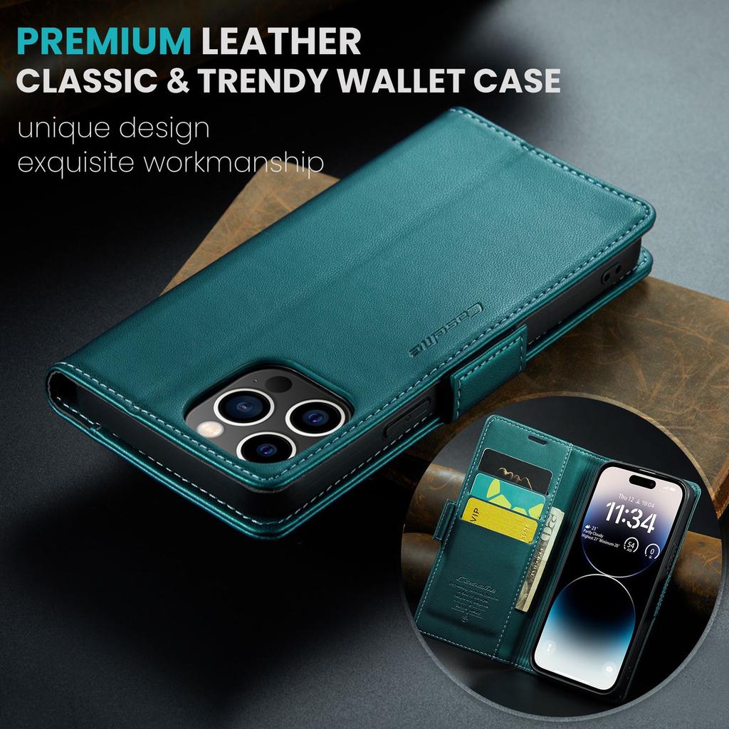 Suitable for iPhone 14 anti-scan phone case, Samsung S23 flip phone leather case, Xiaomi 13 RFID protective case