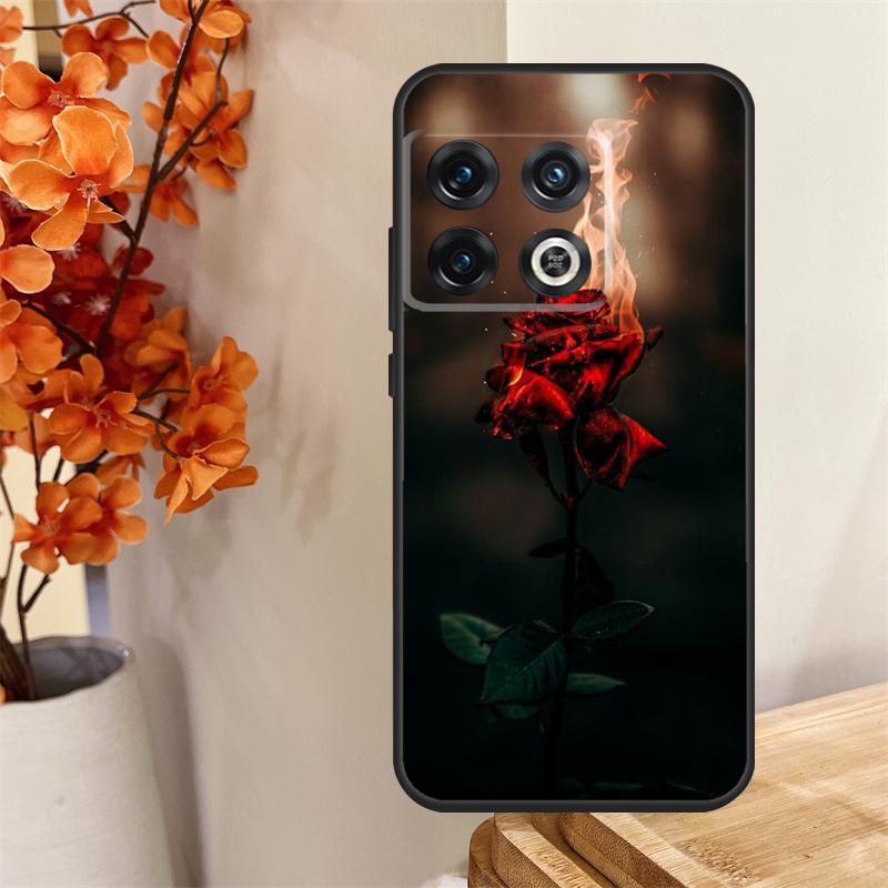 Red Rose Flower Funda For OnePlus 13R 13 12 12R 11 10 Pro 8T 10T OnePlus Nord 4 CE 2 3 Lite N30 N20 N10 Case