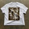 Loose Fit Pure Cotton Short Sleeve Tshirt Unisex Retro American Style Casual Wear Summer Fashion Teenage Cotton 100