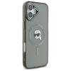 Karl Lagerfeld Klhmp16Mhlskik Iphone16 Plus 6.7 Czarny/Black Hardcase Iml Metal Karl Head Magsafe