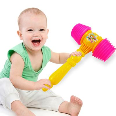 Squeaky Toy Hammer For Kids Sensory Toy Plastic Percussion Sounding Hammer Fun Play Musical Instrument