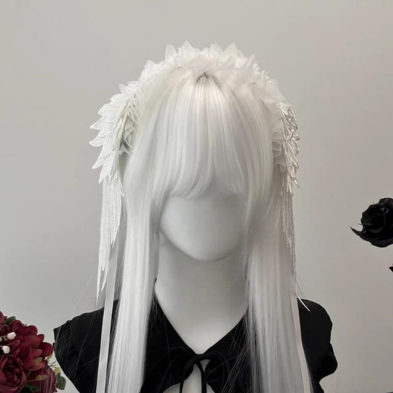 Stylish Wing Shaped Hair Accessory Soft Cloth Headband for Parties Weddings Daily Wear