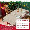 Christmas Theme Party Tablecloth Disposable PE Tablecloth Party Venue Layout Decorations