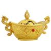 Elephant Alloy Incense Burner Vintage Hollow Out Design Sandalwood Aromatherapy Stove For Yoga Spa Meditation Room