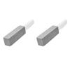 2pcs Pumice Stone Toilet Bowl Cleaner Efficient Toilet Bowl Cleaner Brush with Curved PP Handlee for Tiles BBQ Grills