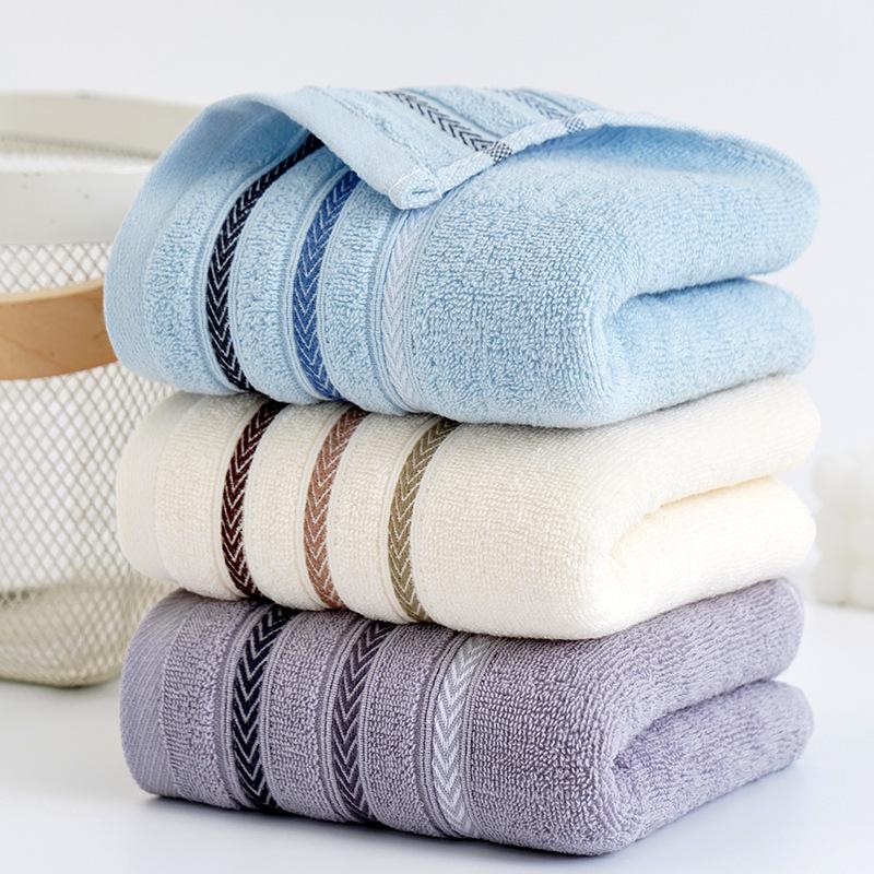 Full Cotton Absorbent Soft Bathing Household Towel Pure Cotton Face Wash Adult Thick Embroidery