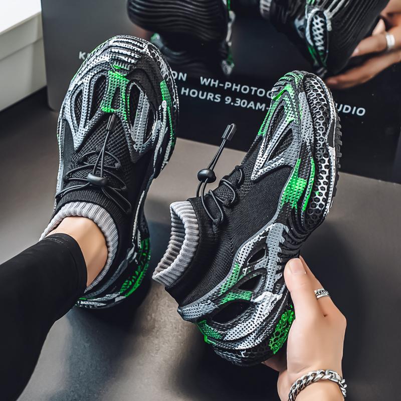 Fashion Knit Casual Sneakers Men Designer Men's Shoes Summer Training Shoes Running Platform Sports Shoes Men zapatillas hombre