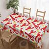 Tovaglia Rettangolare con Stampa di Aragoste per Decorazione Tavolo Cucina Sala da Pranzo Patio Impermeabile Riutilizzabile Tovaglie per Tavolo Matrimonio Festa