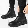 Fashion Male Genuine Leather Ankle Boots New Men Desert Boots 2024 Trend Men's Shoes All-match High Top Mens Outdoor Motorcycle Boots
