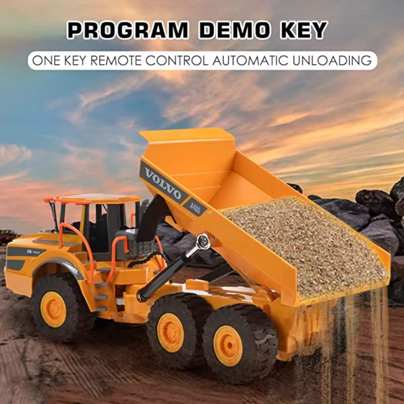 Nya RC-billeksaker för pojkar Fjärrstyrd lastbil 1/26 Radiostyrd dumper Elektriska leksaker Ingenjörsfordon Barnpresent