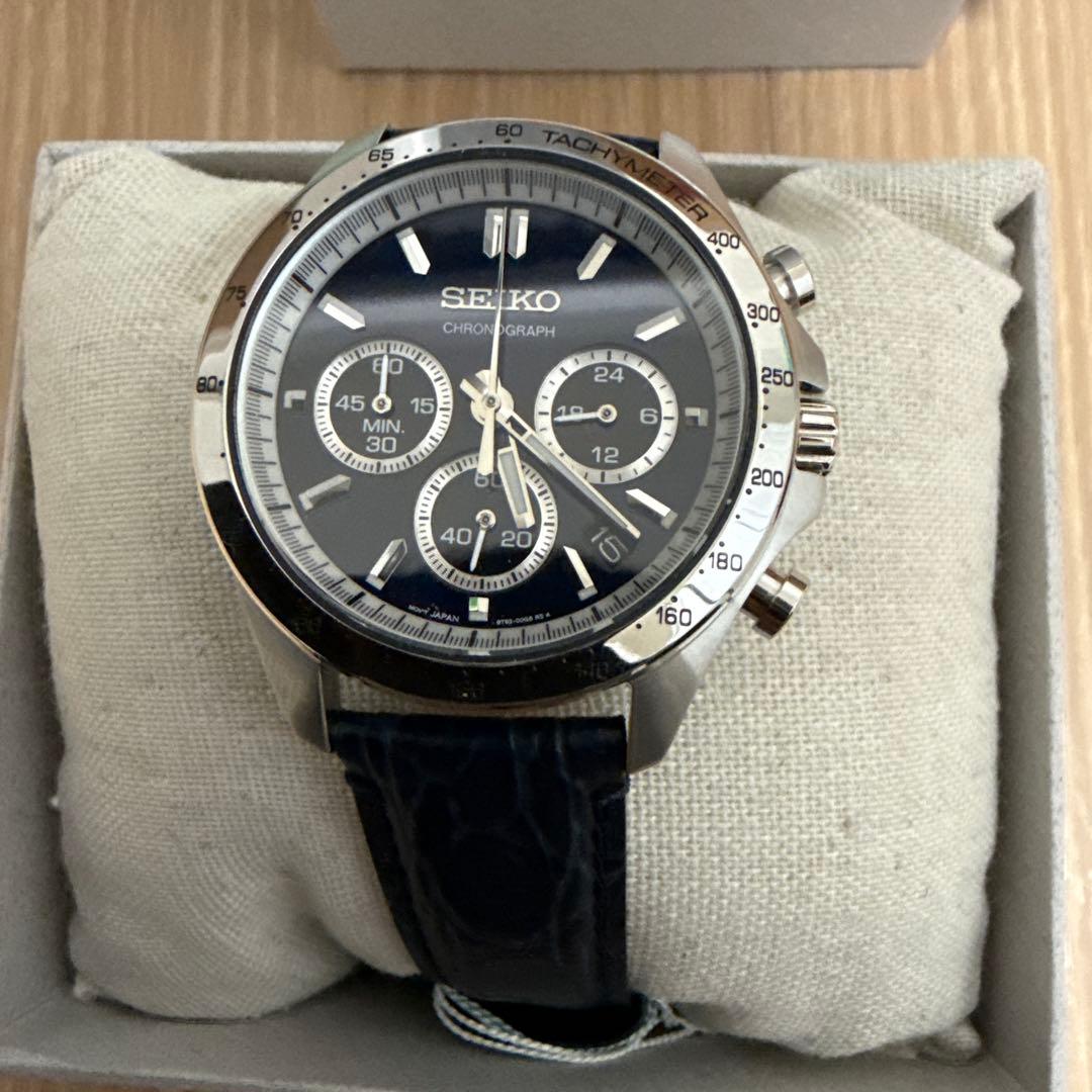 SEIKO хронограф наручные часы черные