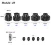 uxcell M1 Mod1 Pinion Gear Set, 5mm Shaft, 13T, 15T, 17T, 19T, 21T Motor Gears, Hardened Steel Pinion Gears with 3.17mm Coupler for RC Cars (Set of 5)
