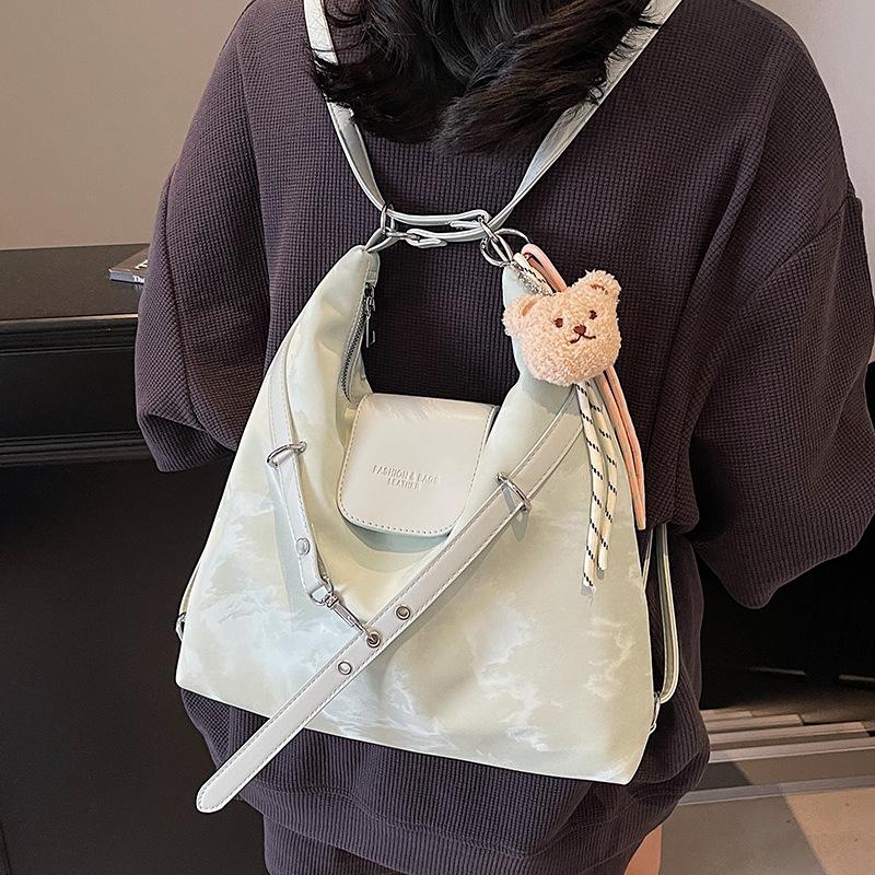 Popular casual high-end sense lightweight tote bag female versatile Spice Girl style multi-back commuter style backpack