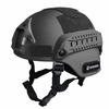 SHENKEL MICH 2000 PJ Type Tactical Helmet with Side Rails and NVG Mount (Black) for Airsoft and Airsoft with Patch