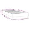 Bed Frame without Mattress Cream 100x200 cm Fabric