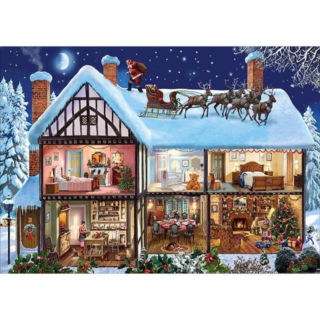 DIY Schneemann 5D Diamant Malerei voller runder Bohrer Cartoon Weihnachtsmann Diamant Stickerei Mosaik Harz Weihnachtsgeschenk Home Decor