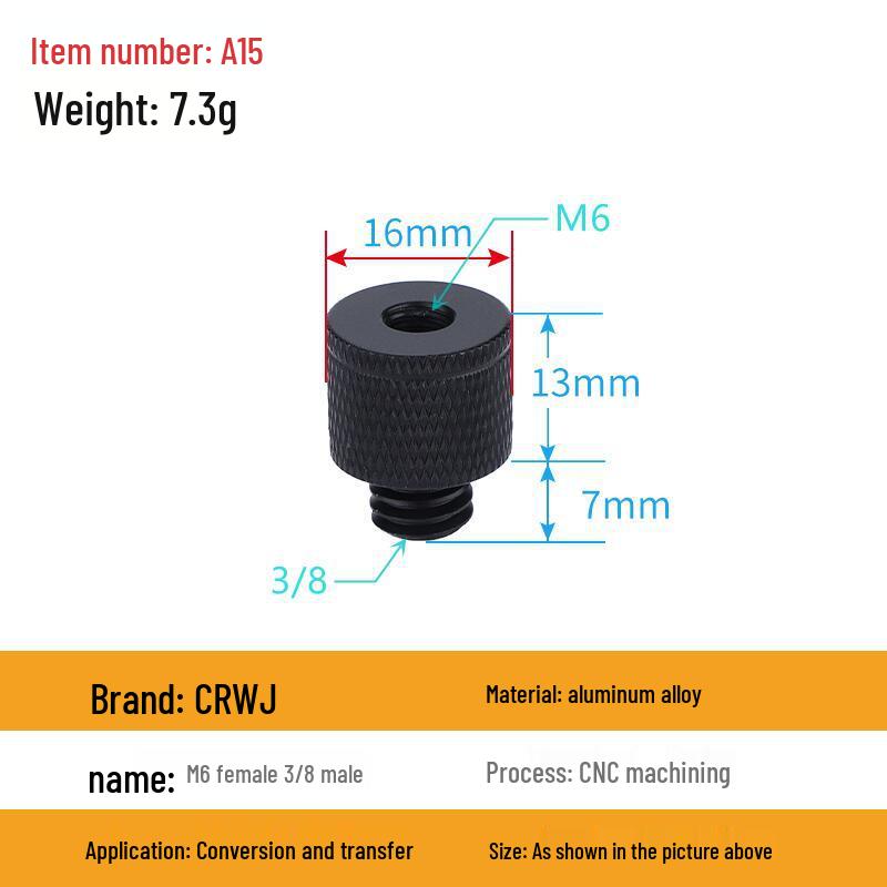Multi-Size Conversion Screw Adapter for Camera & Projector Brackets